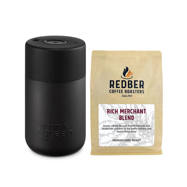 Frank Green, Frank Green 12oz/340ml Original Reusable Cup with 250g Coffee, Redber Coffee