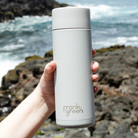 Frank Green, Frank Green 20oz/595ml Ceramic Reusable Bottle with Button Lid - Cloud, Redber Coffee