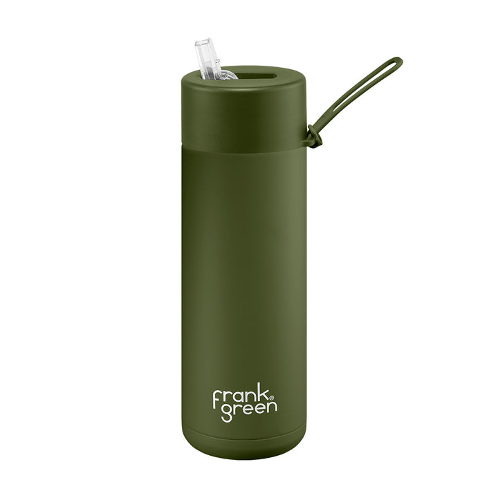 Frank Green, Frank Green 20oz/595ml Ceramic Reusable Bottle - Khaki, Redber Coffee