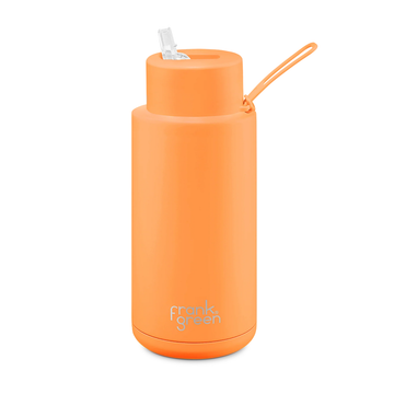 Frank Green, Frank Green 34oz/1005ml Ceramic Reusable Bottle - Neon Orange, Redber Coffee