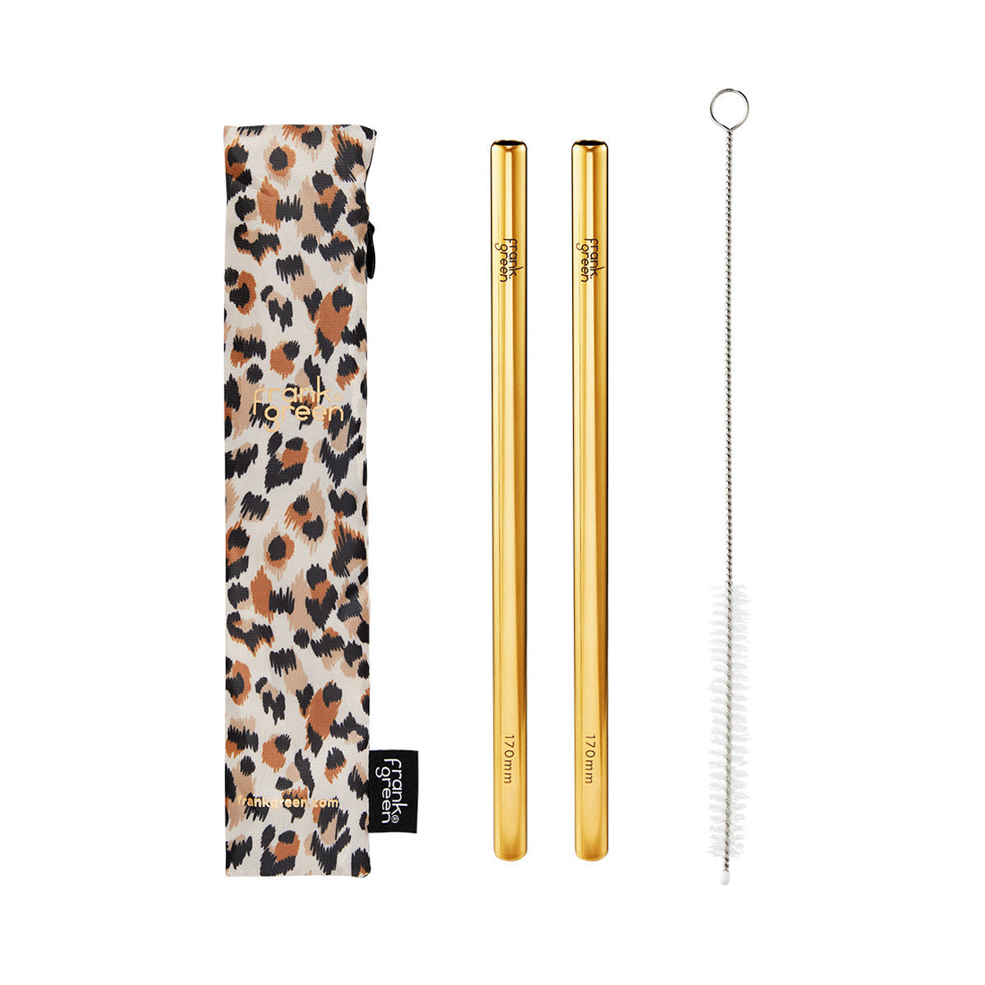 Frank Green, Frank Green Ultimate Reusable Straw Pack - Leopard, Redber Coffee