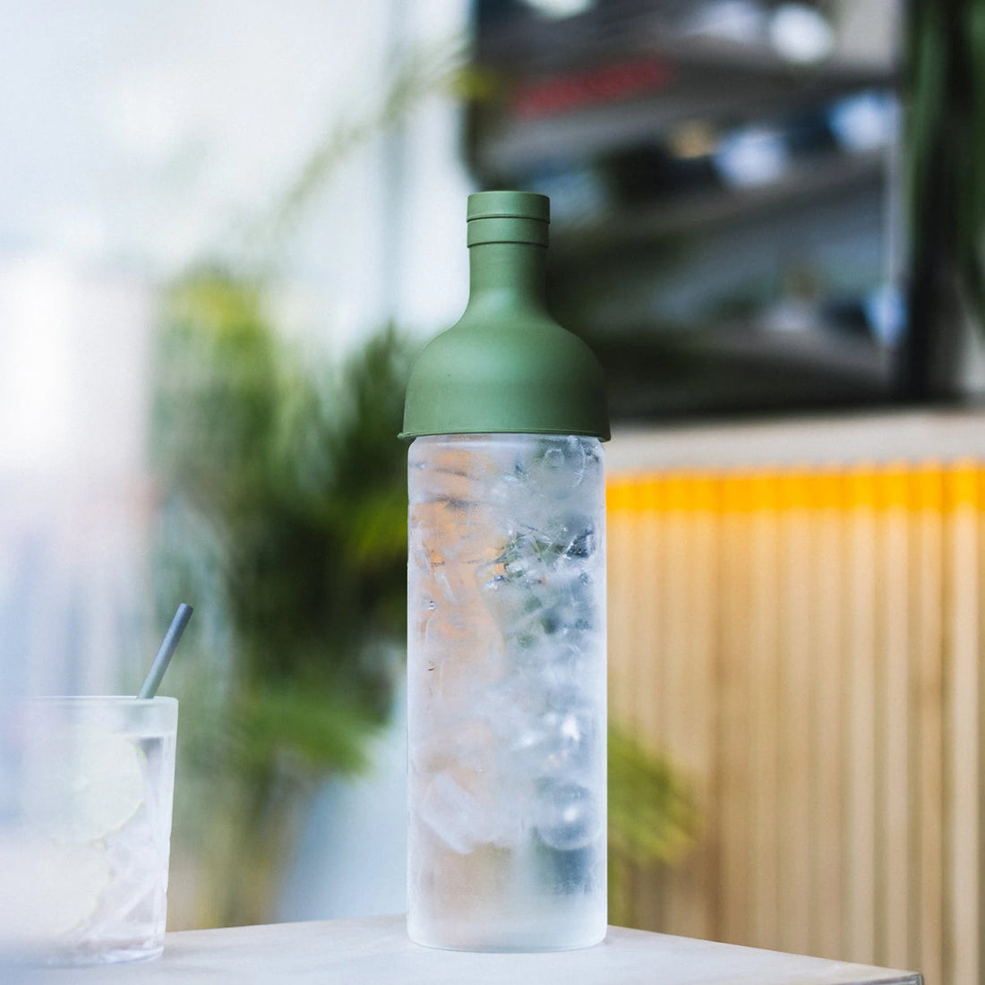 Hario Cold Brew Tea Filter Bottle 750ml Olive Green Redber Coffee