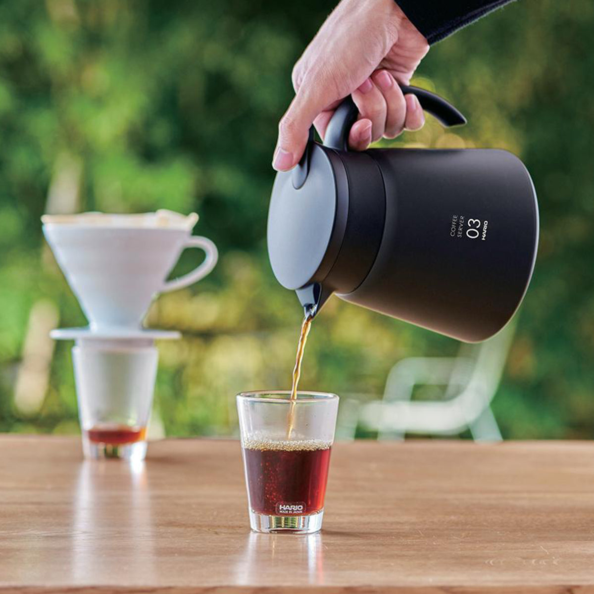 Hario, Hario Heat Resistant Server 3 Cup 750ml - Black, Redber Coffee