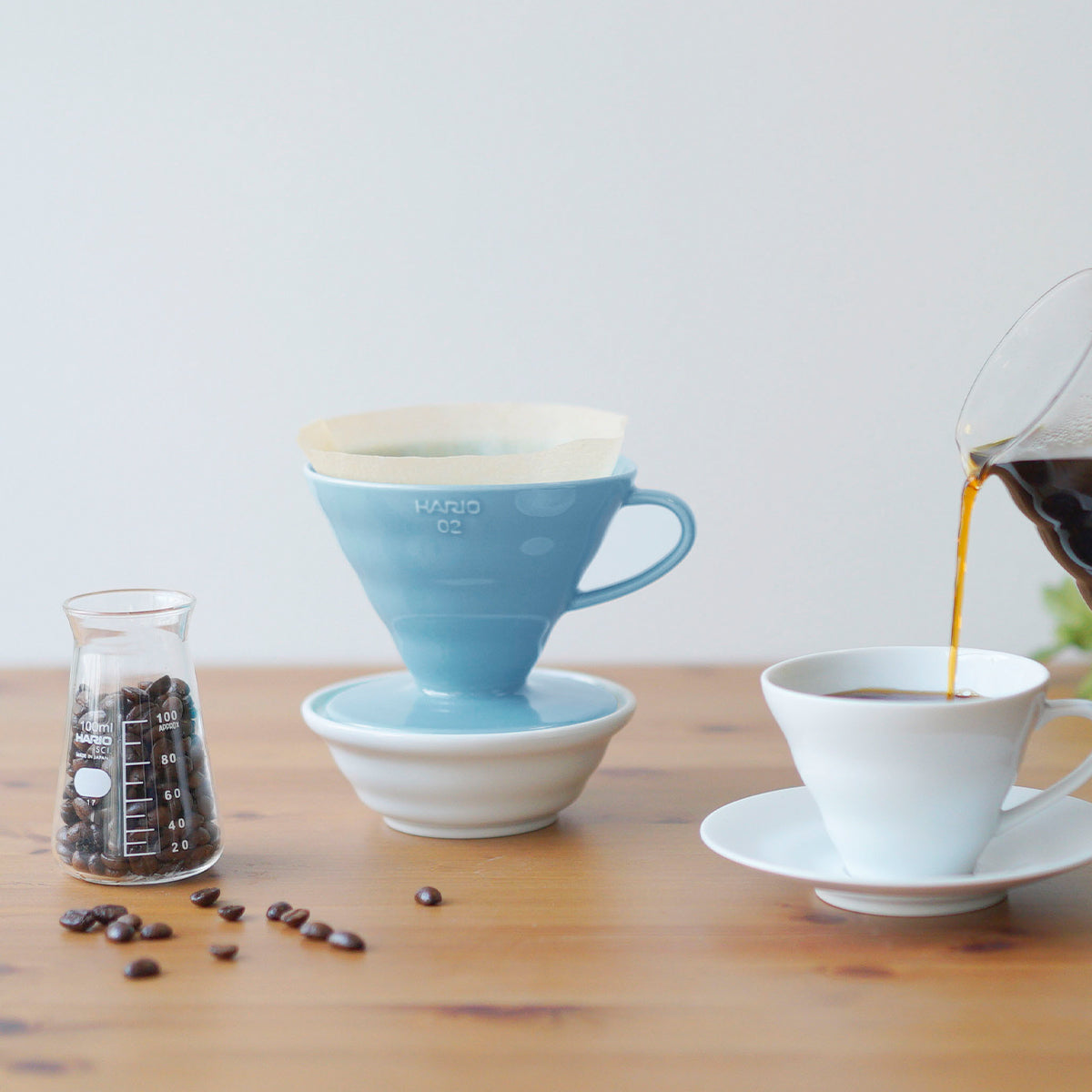 Hario V60 Ceramic Coffee Dripper Size 02 - Blue | Redber Coffee