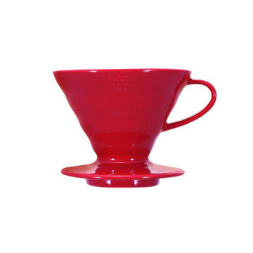 Hario, Hario V60 Ceramic Coffee Dripper Red - Size 02, Redber Coffee