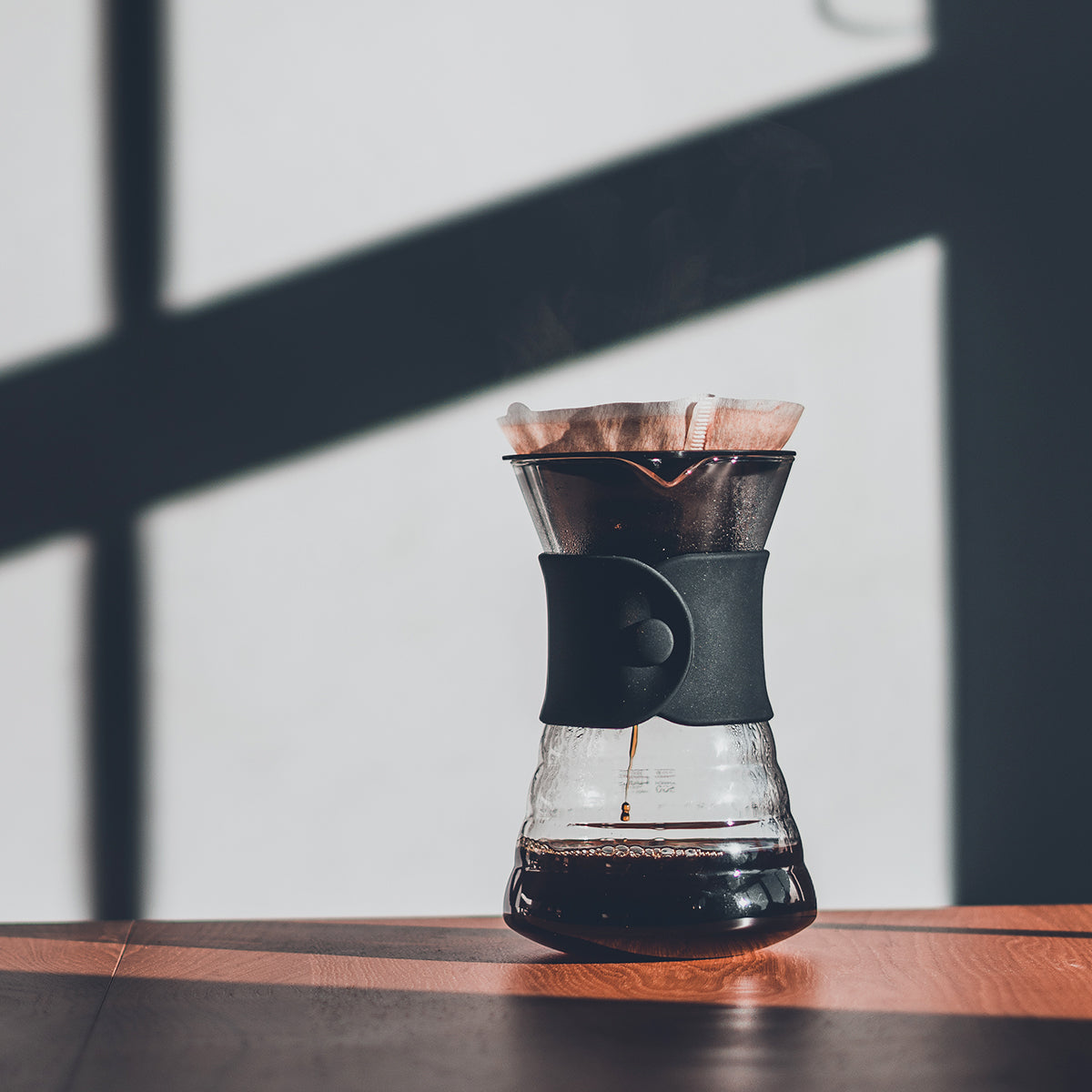 Hario V60 Drip Decanter Pourover Koffiezetter Voor 2-3 Kopjes, Doorzichtig