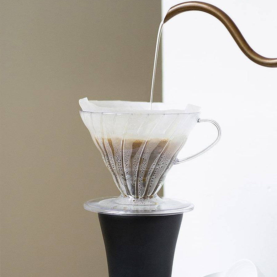Hario, Hario V60 Plastic Coffee Dripper Size 03 - Clear, Redber Coffee