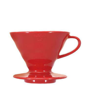 Hario, Hario V60 01 (1 Cup) Ceramic Coffee Dripper - Red, Redber Coffee
