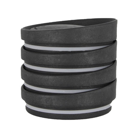 Huskee, Huskee Reusable Lids for Huskee Coffee Cups 4 Pack - Charcoal, Redber Coffee