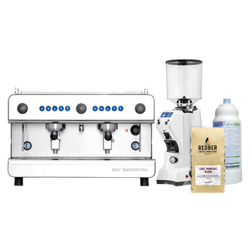 Iberital, Iberital IB7 2 Group Espresso Machine Package, Redber Coffee