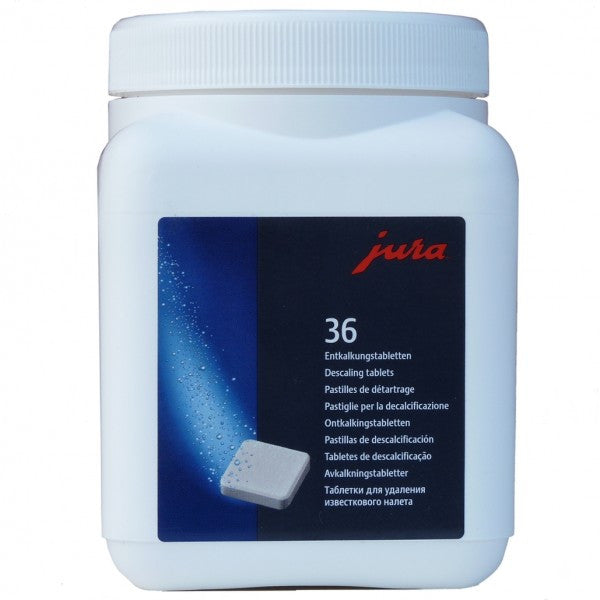 Jura, Jura Decalcifying Tablets for Bean to Cup Coffee Machine - Tub of 36 pcs, Redber Coffee