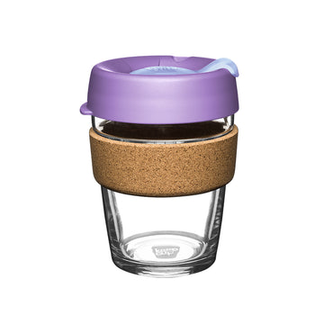 KeepCup, KeepCup Brew Cork Glass Reusable Coffee Cup M 12oz/340ml - Moonlight, Redber Coffee