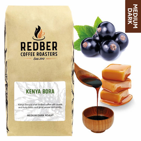 Redber, KENYA BORA ESTATE - Medium-Dark Roast Coffee, Redber Coffee
