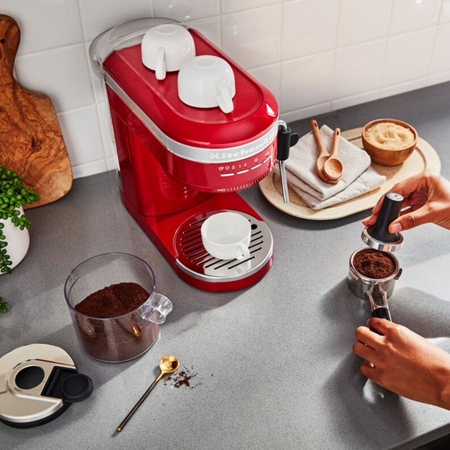 KitchenAid, KitchenAid Artisan Semi Automatic Espresso Coffee Machine - Candy Apple, Redber Coffee