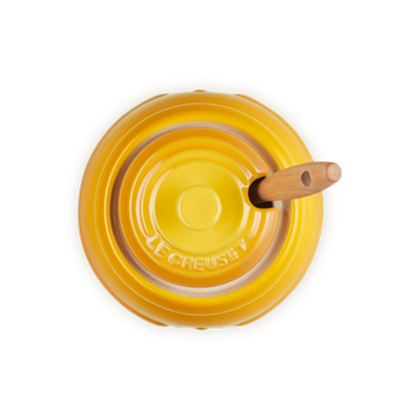 Le Creuset Stoneware Honey Pot & Dipper - Dijon