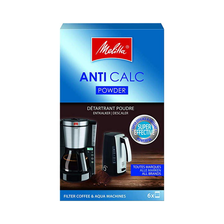 Redber, Melitta Anti-Calc Descaling Powder for Fcm & Kettles - 6 X 20G, Redber Coffee