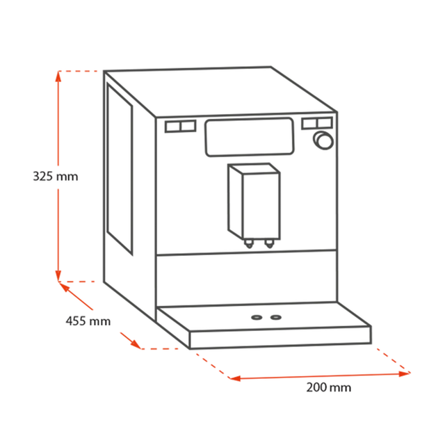 Melitta, Melitta Caffeo Solo E 950-333 Bean to Cup Coffee Machine - Black (Deluxe Moulded), Redber Coffee