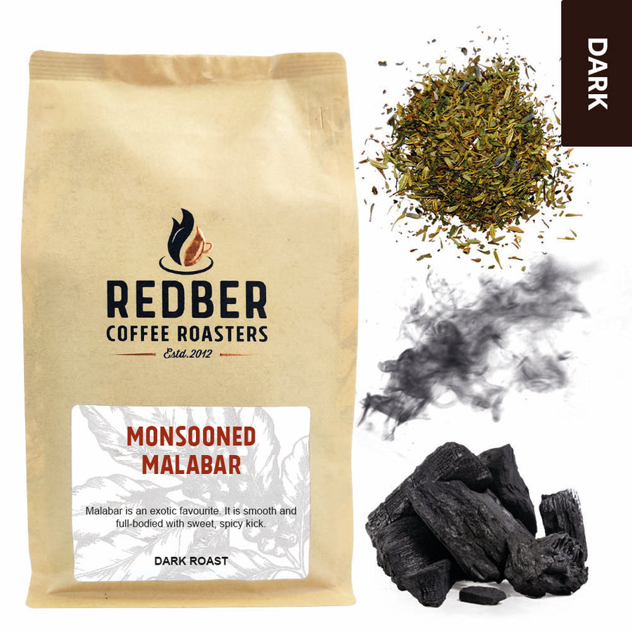 Redber, MONSOON MALABAR AA - Dark Roast Coffee, Redber Coffee