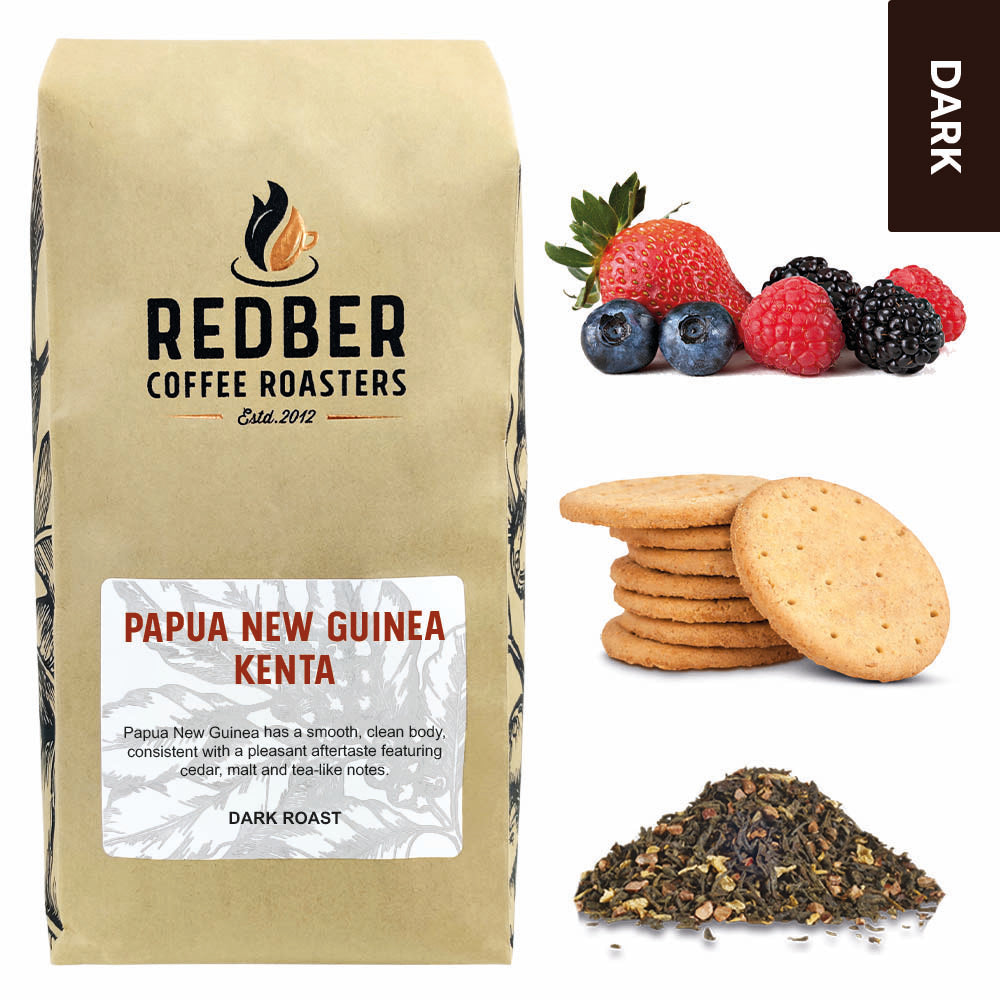 Redber, PAPUA NEW GUINEA KENTA - Dark Roast Coffee, Redber Coffee