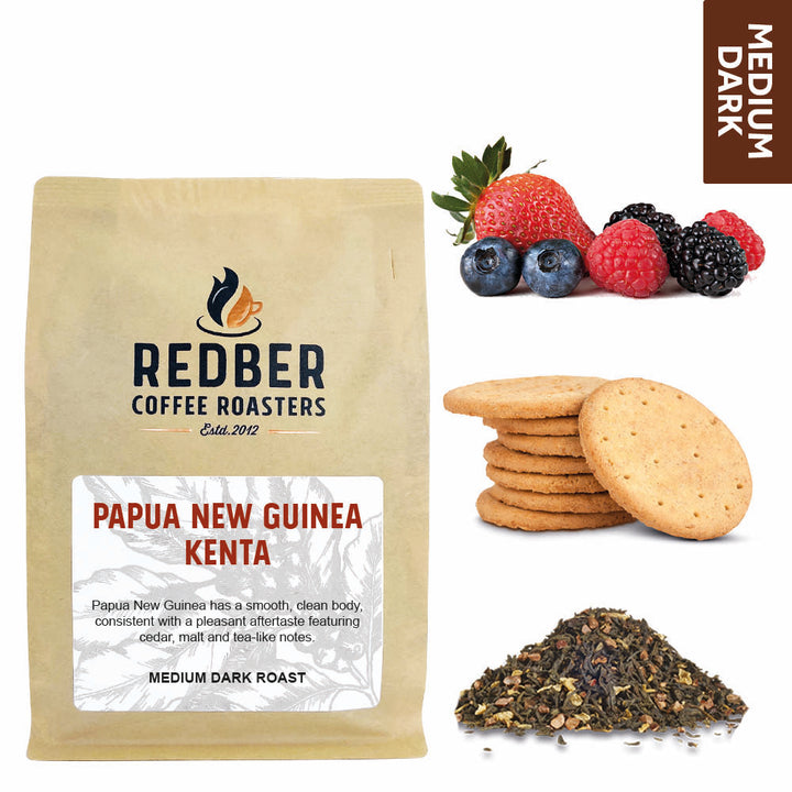 Redber, PAPUA NEW GUINEA KENTA - Medium-Dark Roast Coffee, Redber Coffee