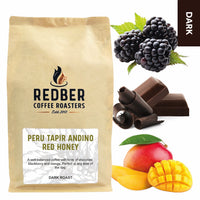 Redber, PERU TAPIR ANDINO RED HONEY - Dark Roast Coffee, Redber Coffee