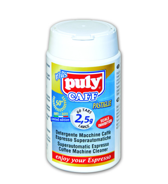 Puly, Puly Caff Coffee Machine Cleaning Tablets (tub of 60 x 2.5g), Redber Coffee