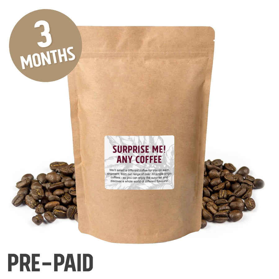 Redber Coffee, Surprise Me! Coffee Subscription  - Pre-paid 3 Months (monthly), Redber Coffee