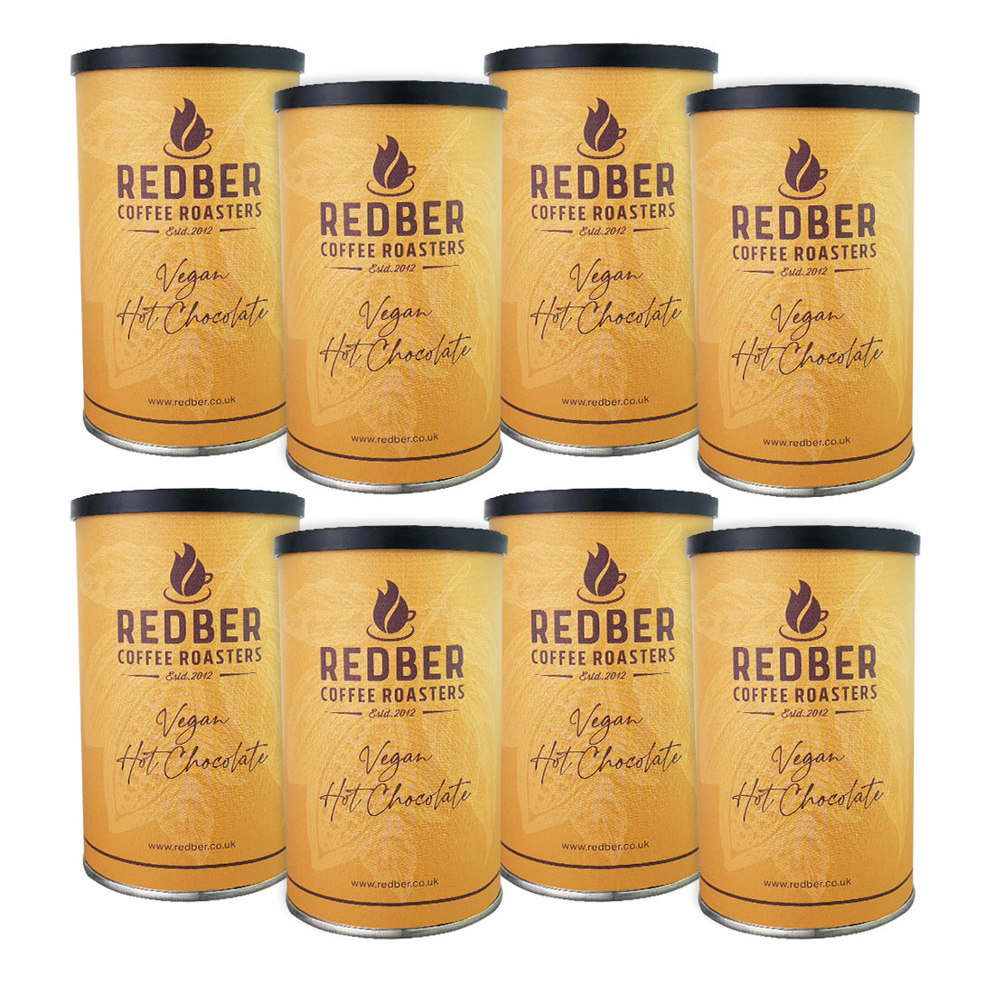 Redber, Redber Vegan Hot Chocolate 300g Tin, Redber Coffee