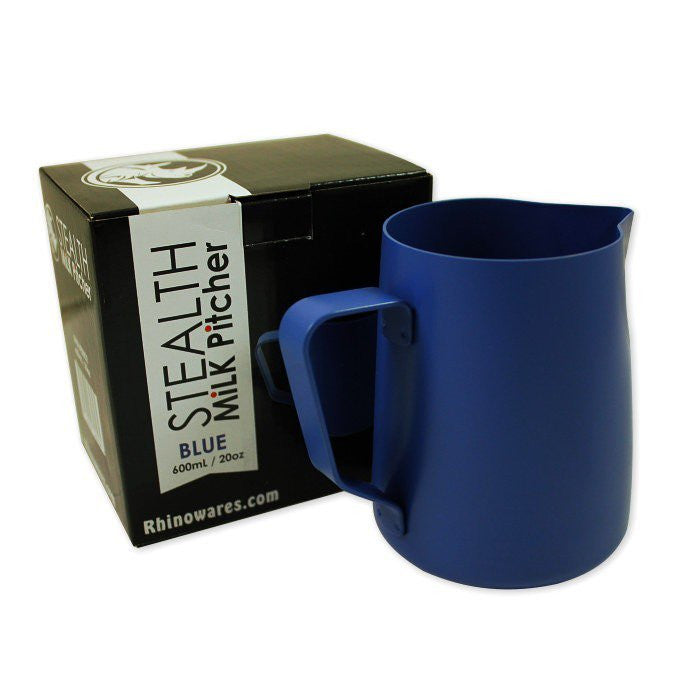 Rhinowares, Rhinowares Blue Stealth Milk Pitcher 20oz/600ml, Redber Coffee