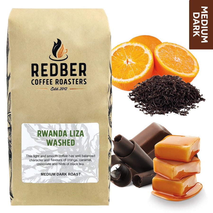 Redber, RWANDA LIZA WASHED - Medium-dark Roast Coffee, Redber Coffee