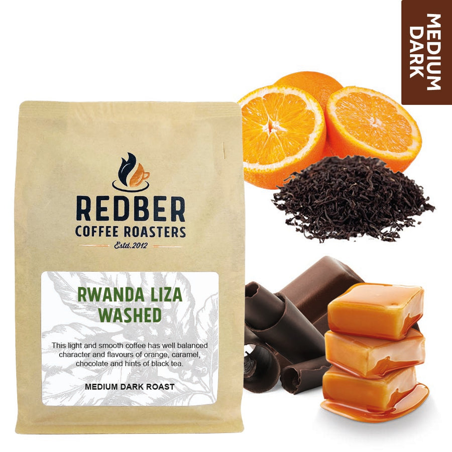 Redber, RWANDA LIZA WASHED - Medium-dark Roast Coffee, Redber Coffee