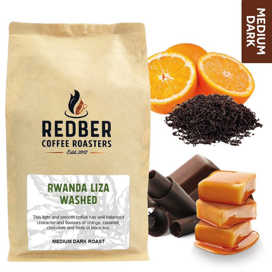 Redber, RWANDA LIZA WASHED - Medium-dark Roast Coffee, Redber Coffee