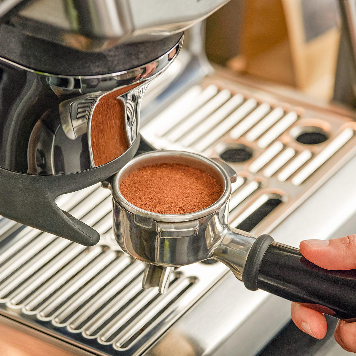 Sage, Sage The Barista Express Impress Coffee Machine - Stainless Steel, Redber Coffee