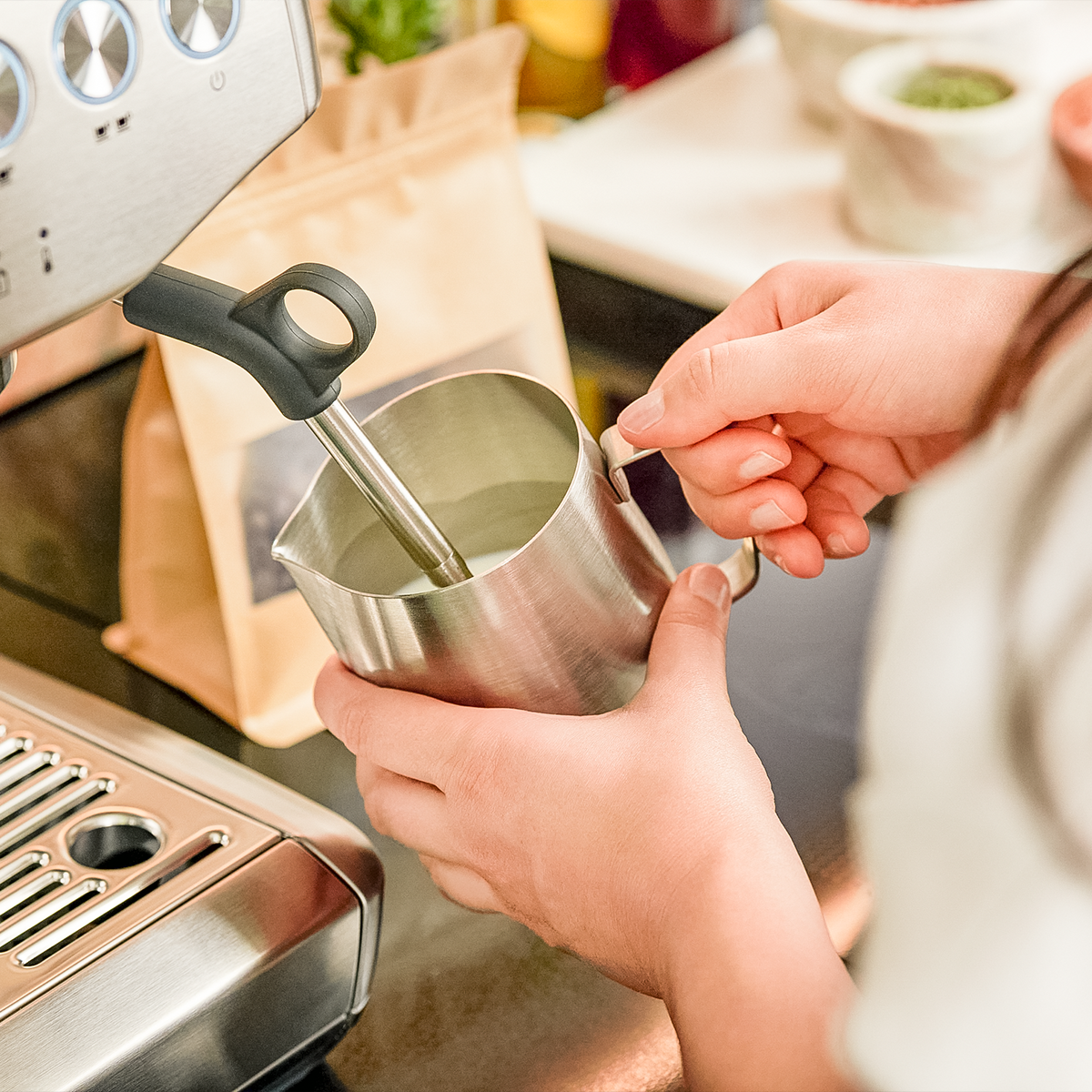 Sage, Sage The Barista Express Impress Coffee Machine - Stainless Steel, Redber Coffee