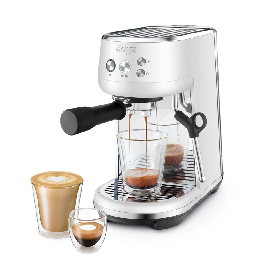 Sage, Sage The Bambino Sea Salt Espresso Coffee Machine SES450SST4GUK1, Redber Coffee