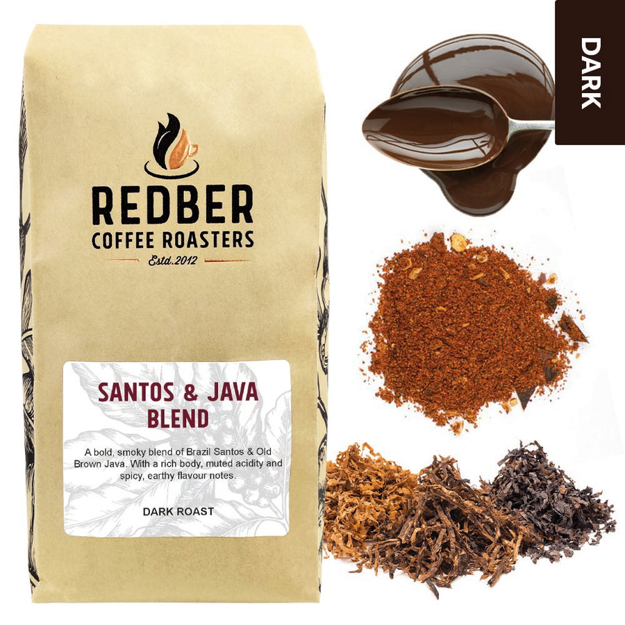 Redber, SANTOS AND OLD BROWN JAVA BLEND, Redber Coffee
