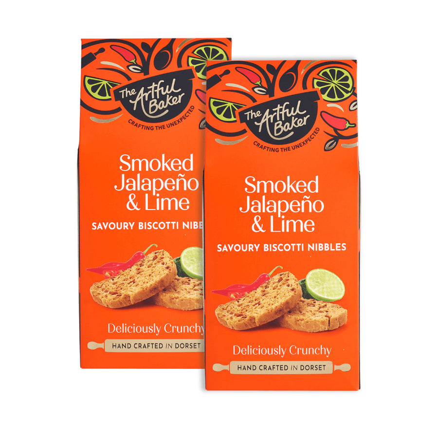 The Artful Baker, The Artful Baker Smoked Jalapeno & Lime Savoury Biscotti Nibbles, Redber Coffee