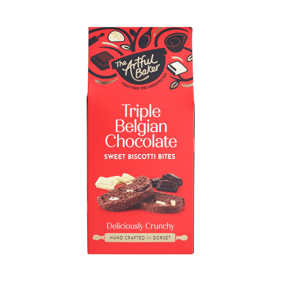 The Artful Baker, The Artful Baker Triple Belgian Chocolate Sweet Biscotti Bites, Redber Coffee