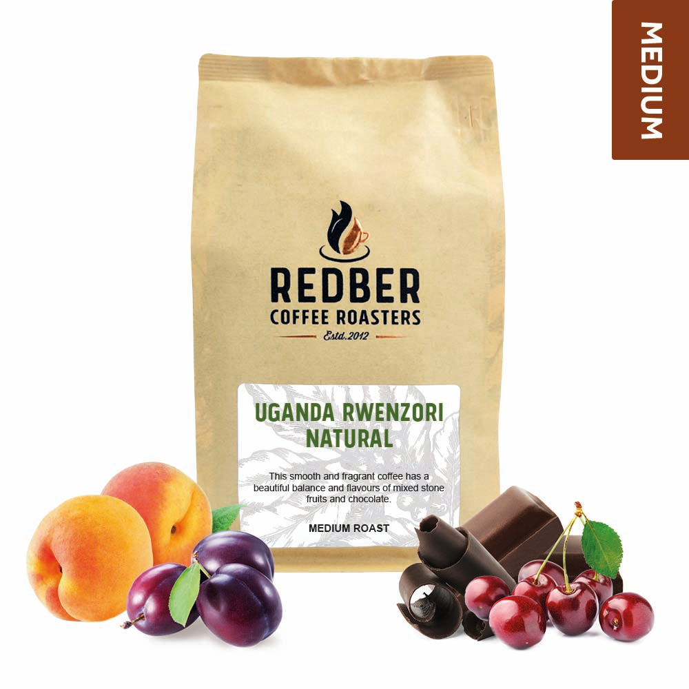 Redber, UGANDA RWENZORI KISINGA NATURAL - Medium Roast Coffee, Redber Coffee