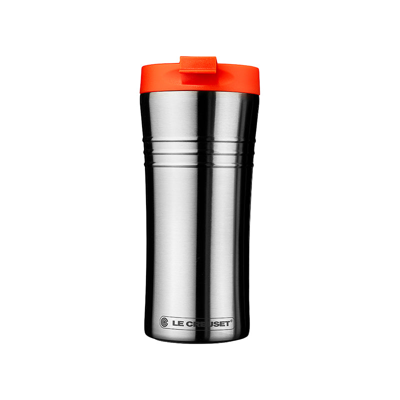 Le Creuset, Le Creuset Stainless Steel Travel Mug 0.35L - Volcanic, Redber Coffee