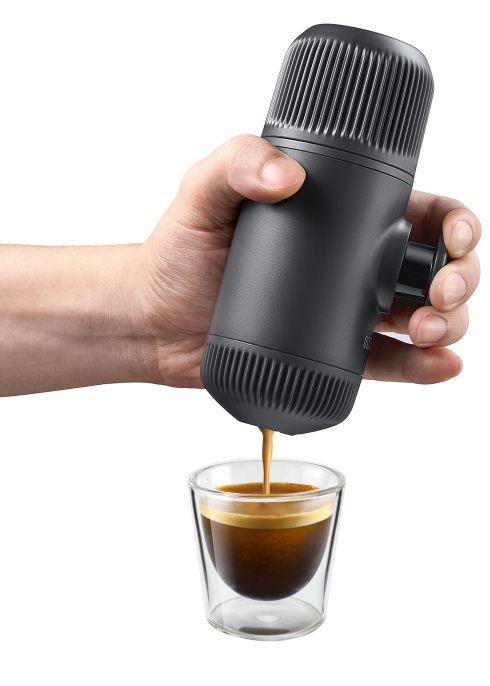 Wacaco, Wacaco Nanopresso Portable Espresso Maker with Hard Case - Black with Free Coffee, Redber Coffee