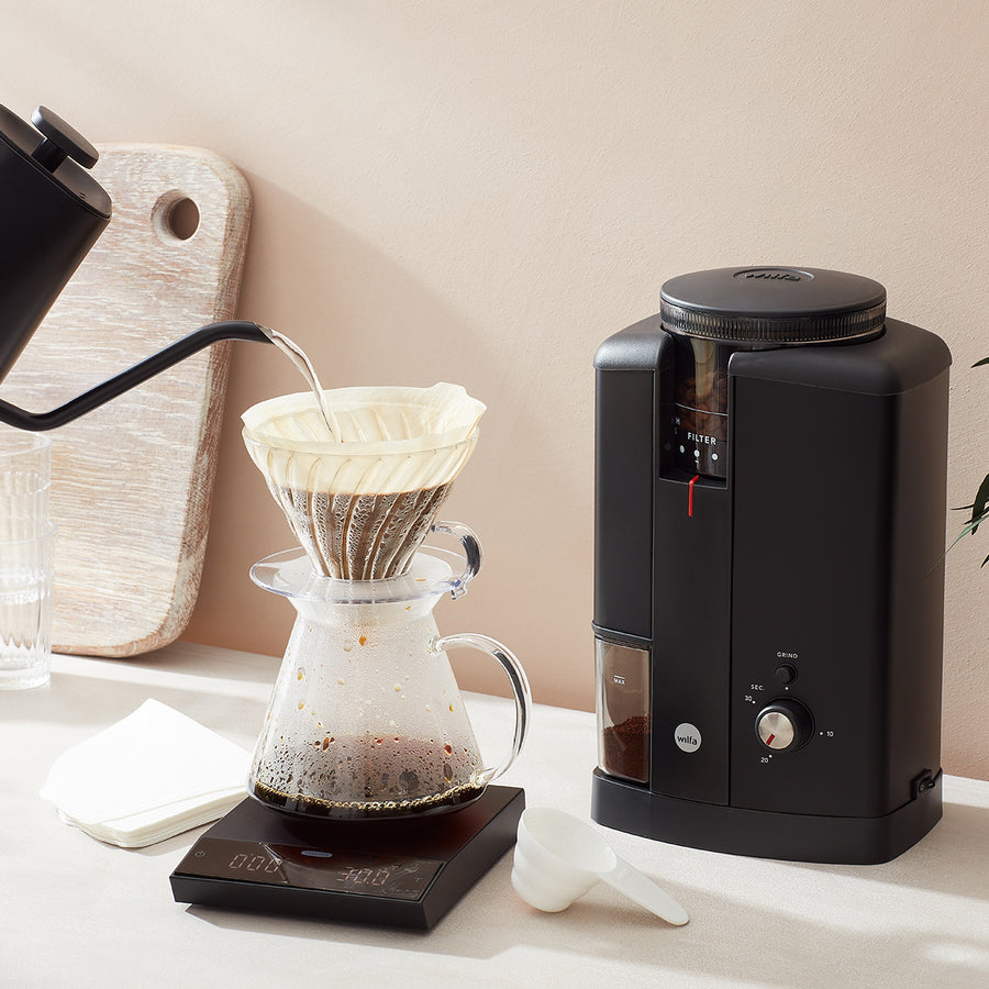 Wilfa, Wilfa Svart Aroma Precision Electric Coffee Grinder CGWS-130B - Black, Redber Coffee