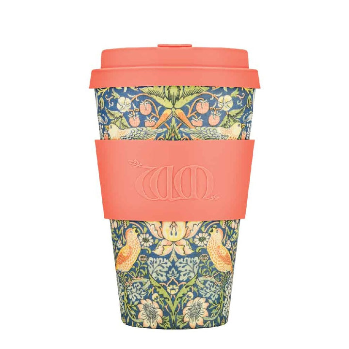Ecoffee, William Morris Ecoffee Cup Reusable Bamboo Travel Cup 0.4l / 14 oz. - Thief, Redber Coffee