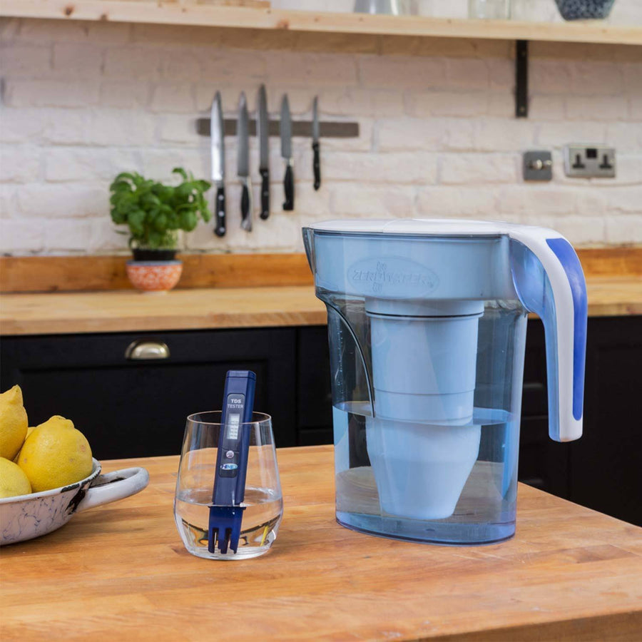 ZeroWater 7Cup 1.7L Water Filter Jug White & Blue ZP007RP Redber